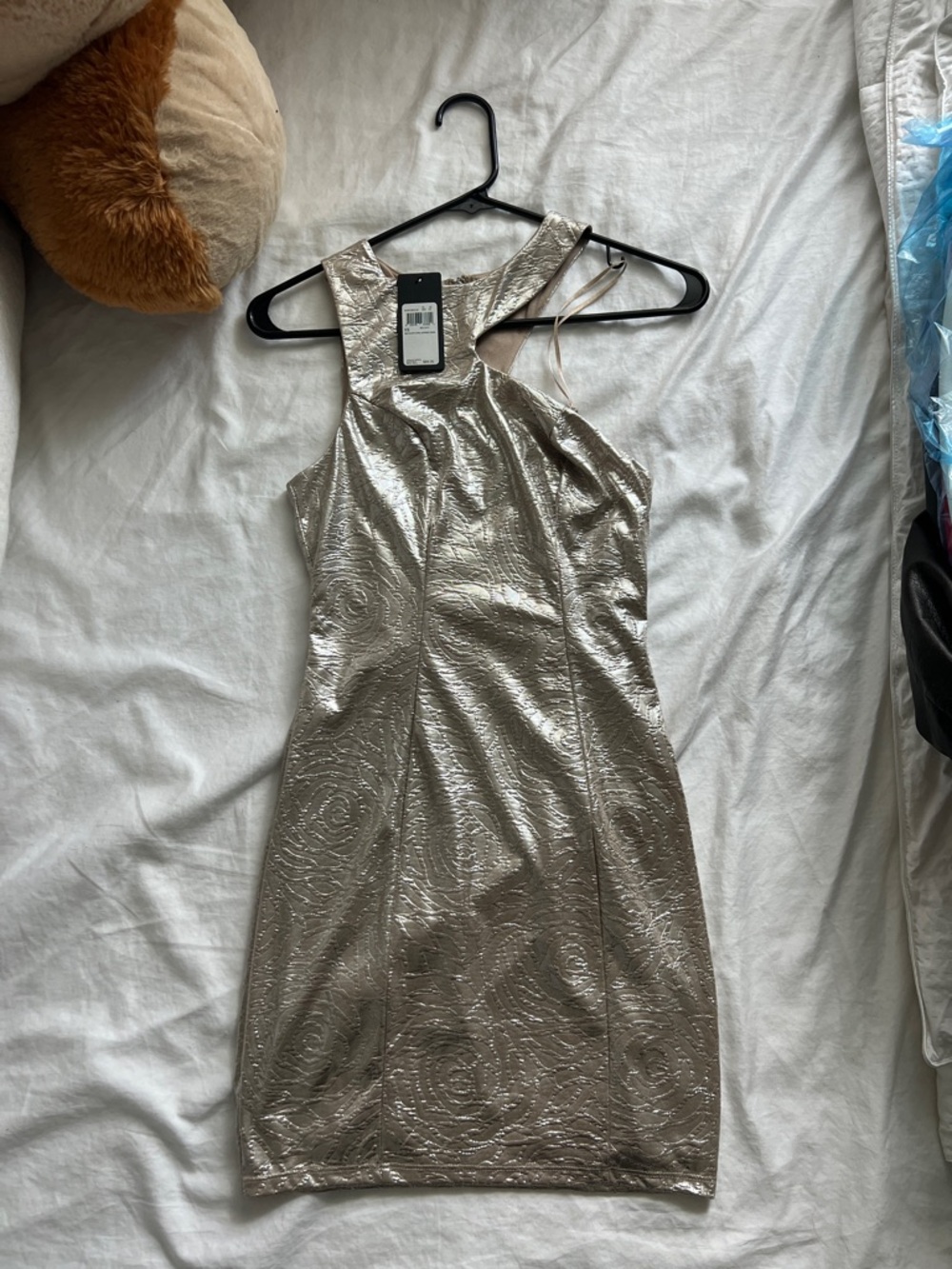 Guess Gold Bodycon Dress